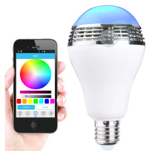 Haut-parleur intelligent d&#39;ampoule de Bluetooth de commande d&#39;APP avec la lumière de LED